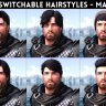 KS Мужские сменные прически (парики) / KS Switchable Hairstyles (Wigs) - Males
